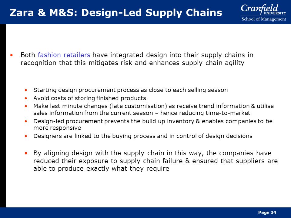 Zara case study supply chain forum